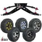 GTW Lift Kit / 12" Wheel & Barrage Mud Tire Combo - Club Car DS (Fits 1982-2003)