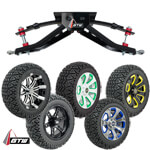 GTW Lift Kit / 14" Wheel & Recon A/ T Tire Combo - Club Car DS (Fits 1982-2003)