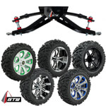 GTW Lift Kit / 14" Wheel & Barrage Mud Tire Combo - Club Car Precedent (Fits 2004-Up)