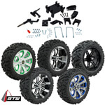 GTW Lift Kit / 14" Wheel & Barrage Mud Tire Combo - E-Z-GO RXV 48v Electric (Fits 2008-Up)