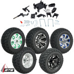 GTW Lift Kit / 12" Wheel & Recon A/ T Tire Combo - E-Z-GO RXV 48v Electric (Fits 2008-Up)