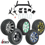 GTW Lift Kit / 14" Wheel & Recon A/ T Tire Combo - E-Z-GO TXT (Fits 1994.5-2013)