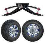 GTW 6" Lift w/ 12" Nemesis Metallic Wheel & Recon A/ T Tire For Club Car DS (1982-2003)