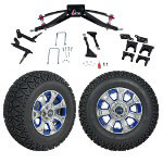 GTW 6" Lift w/ 12" Nemesis Metallic Wheel & Recon A/ T Tire For Club Car Precedent (2004-Up)