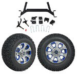 GTW 5" Lift w/ 12" Nemesis Metallic Wheel & Recon A/ T Tire For E-Z-GO TXT (2001.5-Up)
