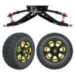 GTW 6" Lift w/ 12" Nemesis Black Wheel & Recon A/ T Tire For Club Car DS (1982-2003)