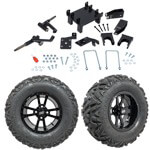 GTW 5" Lift w/ 12" Storm Trooper Black Wheel & Barrage Mud Tire For E-Z-GO RXV (2008-Up)