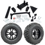 GTW 5" Lift w/ 12" Storm Trooper Black Wheel & Barrage Mud Tire For Yamaha (G29/ Drive)