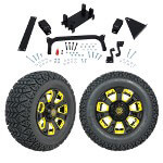 GTW 5" Lift w/ 12" Nemesis Black Wheel & Recon A/ T Tire For Yamaha (G29/ Drive)