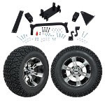 GTW 5" Lift w/ 12" Yellow Jacket Machined/ Black Wheel & Recon A/ T Tire For Yamaha (G29/ Drive)