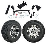 GTW 5" Lift w/ 12" Vampire Machined/ Black Wheel & Recon A/ T Tire For Yamaha (G29/ Drive)