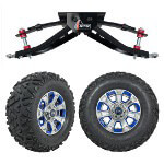 GTW 6" Lift w/ 12" Nemesis Metallic Wheel & Barrage Mud Tire For Club Car DS (1982-2003)