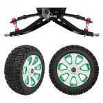 GTW 6" Lift w/ 14" Nemesis White Wheel & Recon A/ T Tire For Club Car DS (1982-2003)