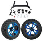 GTW 5" Lift w/ 14" Storm Trooper Blue/ Black Wheel & Recon A/ T Tire For E-Z-GO TXT (2001.5-Up)