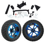 GTW 5" Lift w/ 14" Storm Trooper Blue/ Black Wheel & Recon A/ T Tire For Yamaha (G29/ Drive)