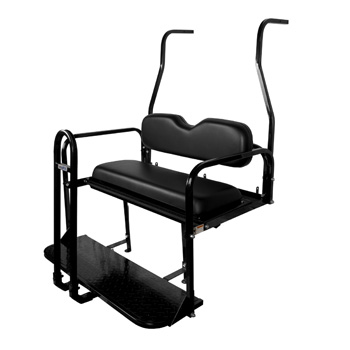 BuggiesUnlimited.com; ProFX Black Rear Seat Kit for 2000.5-Up Club Car DS with New Style Struts