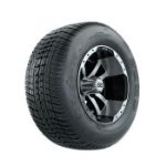 GTW Storm Trooper Machined/ Black 10 in Wheels with 205/ 50-10 Duro Lo-Pro Street Tires - Set of 4