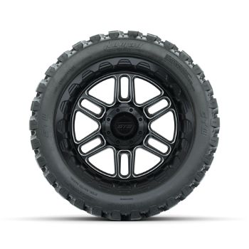 GTW Titan Machined & Black 14 in Wheels with 23x10-R14 Nomad All