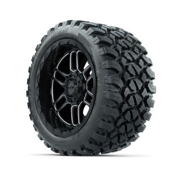 GTW Titan Machined & Black 14 in Wheels with 23x10-R14 Nomad All