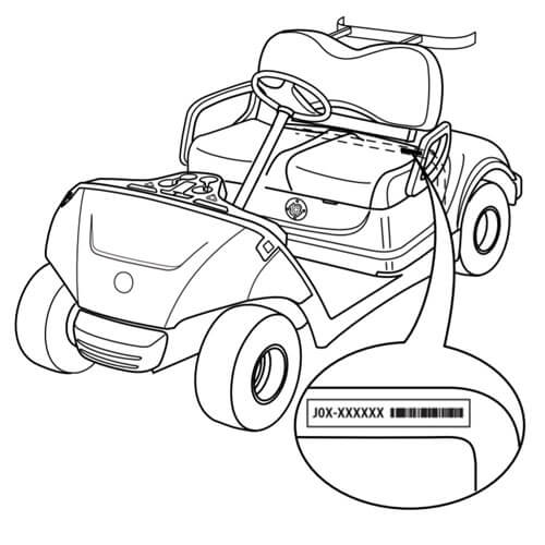 Lift the seat up to find the serial number on the cross bar of the frame.